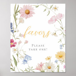 ワイルドフラワー1回目の誕生日お願い1回お願い ポスター