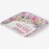 ワイルドフラワー1回目の誕生日 ペーパープレート (傾斜あり)