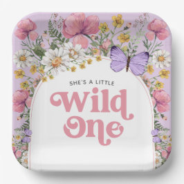 ワイルドフラワー1回目の誕生日 ペーパープレート