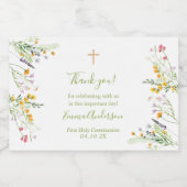 ワイルドフラワー1回聖餐式 スパークリングワインラベル (シングルラベル)