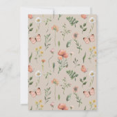 ワイルドフラワー1年目のバナー国旗 |ワイルドフラワー 招待状 (裏面)