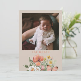 ワイルドフラワー1年目のバナー国旗 |ワイルドフラワー 招待状