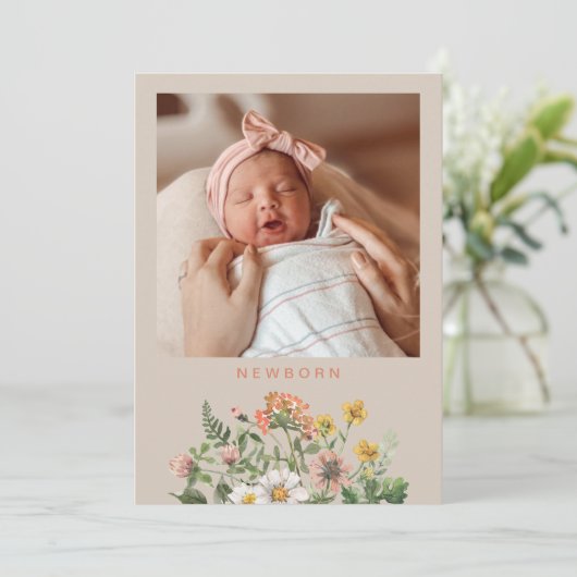 ワイルドフラワー1年目のバナー国旗 |ワイルドフラワー 招待状 (スタンド正面)