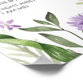 ワイルドフラワー1年目の誕生日マイルストーン ポスター (角)