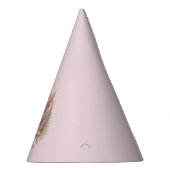 ワイルドフラワー1stバースデーピンク パーティーハット (右)