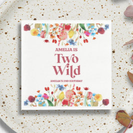 ワイルドフラワー2回目の誕生日パーティー スタンダードランチョンナプキン