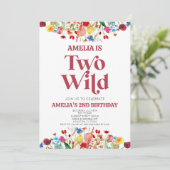 ワイルドフラワー2回目の誕生日パーティー 招待状 (スタンド正面)