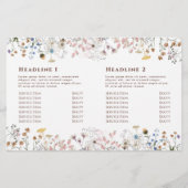 ワイルドフラワー2折パンフレット (裏面)