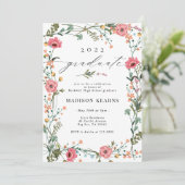 ワイルドフラワー2022卒業招待状 招待状 (スタンド正面)