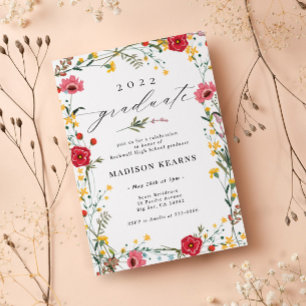 ワイルドフラワー2023卒業招待状 招待状