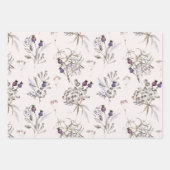 ワイルドフラワー3ラッピング紙シート ラッピングペーパーシート (正面3)