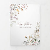 ワイルドフラワー3折パンフレット 三つ折りカード (カバー)