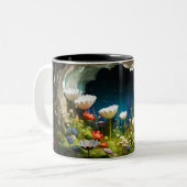 ワイルドフラワー3Dフィールド ツートーンマグカップ (正面左)