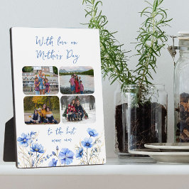 ワイルドフラワー4フォトコラージュフローラ母の日 フォトプラーク