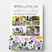 ワイルドフラワー4写真母の日 フォトプラーク (正面)