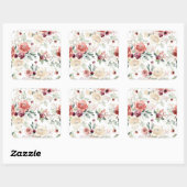 ワイルドフラワー7誕生日 スクエアシール (シート)