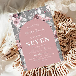 ワイルドフラワー7誕生日 招待状