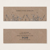 ワイルドフラワー・イヤリングバスケスタッズミニディスプレイカード (正面&裏面)