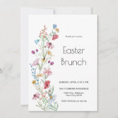ワイルドフラワー イースター ブランチ ご招待 招待状 (正面)
