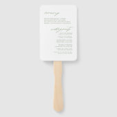 ワイルドフラワー ウェディング ウォーターカラー セレモニー フューシャ ID954 ハンドファン (裏面)