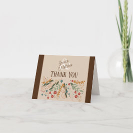 ワイルドフラワー ウェディング エレガント プレティ インスピリビティ サンキューカード