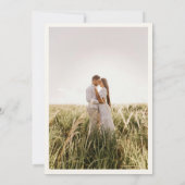 ワイルドフラワー ウェディング フォト セーブ・ザ・デート カード (裏面)