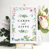 ワイルドフラワー ウェディング ブライダルシャワー カード ギフト サイン