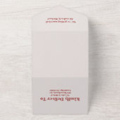 ワイルドフラワー ウェディング ボヘミア カントリー オールインワン招待状 (外側)