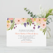 ワイルドフラワー ウェディング 招待状 (スタンド正面)