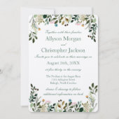 ワイルドフラワー ウェディング 招待状 (正面)