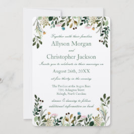 ワイルドフラワー ウェディング 招待状