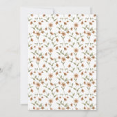 ワイルドフラワー ウェディング 招待状 (裏面)