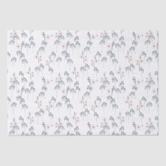 ワイルドフラワー・ウォーターカラー・ティッシュペーパー 薄葉紙 (正面)