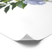 ワイルドフラワー ウォーターカラー フローラル ウェルカム ベイビー シャワー ポスター (角)