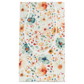 ワイルドフラワー エレガント ロマンティック 秋のギフト スモールペーパーバッグ (正面)