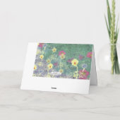 ワイルドフラワー オリジナル アート どんな場面でも使える 無地 カード (裏面)