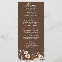 ワイルドフラワー オータム フォール フローラル ウェディング メニュー