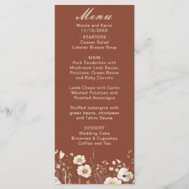 ワイルドフラワー オータム フォール フローラル ウェディング メニュー