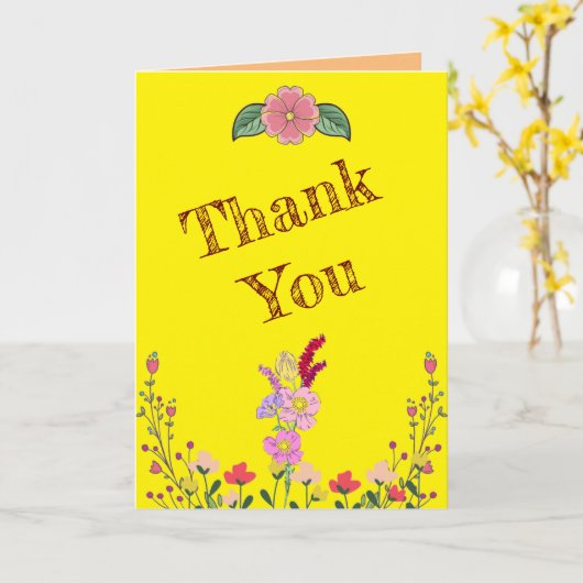 ワイルドフラワー カード (黄色い花)