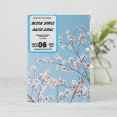 ワイルドフラワー ゲートフォールド ウェディング 招待状、かわいいウェ 招待状 (スタンド正面)