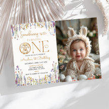 ワイルドフラワー サム・バニー・イズ・ターニング・ワン 1歳の誕生日