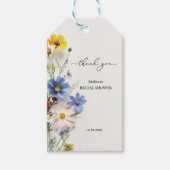 ワイルドフラワー サンクス ブライダルシャワー ギフトタグ (正面)