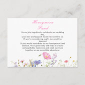 ワイルドフラワー スプリング フローラル エンクロージャーカード (正面)