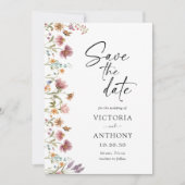 ワイルドフラワー・セーブ・ザ・デートカード セーブザデート (正面)