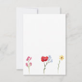 ワイルドフラワー・セーブ・ザ・デートカード セーブザデート (裏面)