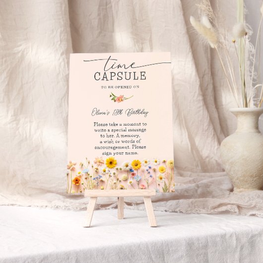ワイルドフラワー タイムカプセル 誕生日 ポスター
