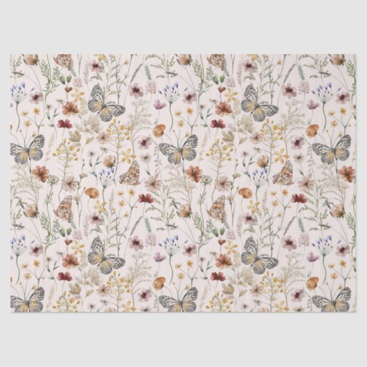ワイルドフラワー ティッシュペーパー 薄葉紙 (正面)