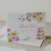 ワイルドフラワー ティーパーティー 感謝の気持ちのカード サンキューカード