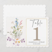 ワイルドフラワー テーブルナンバー テンプレート (正面/裏面)