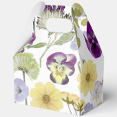 ワイルドフラワー テーマのパーティーファボリーボックス フェイバーボックス (裏面)